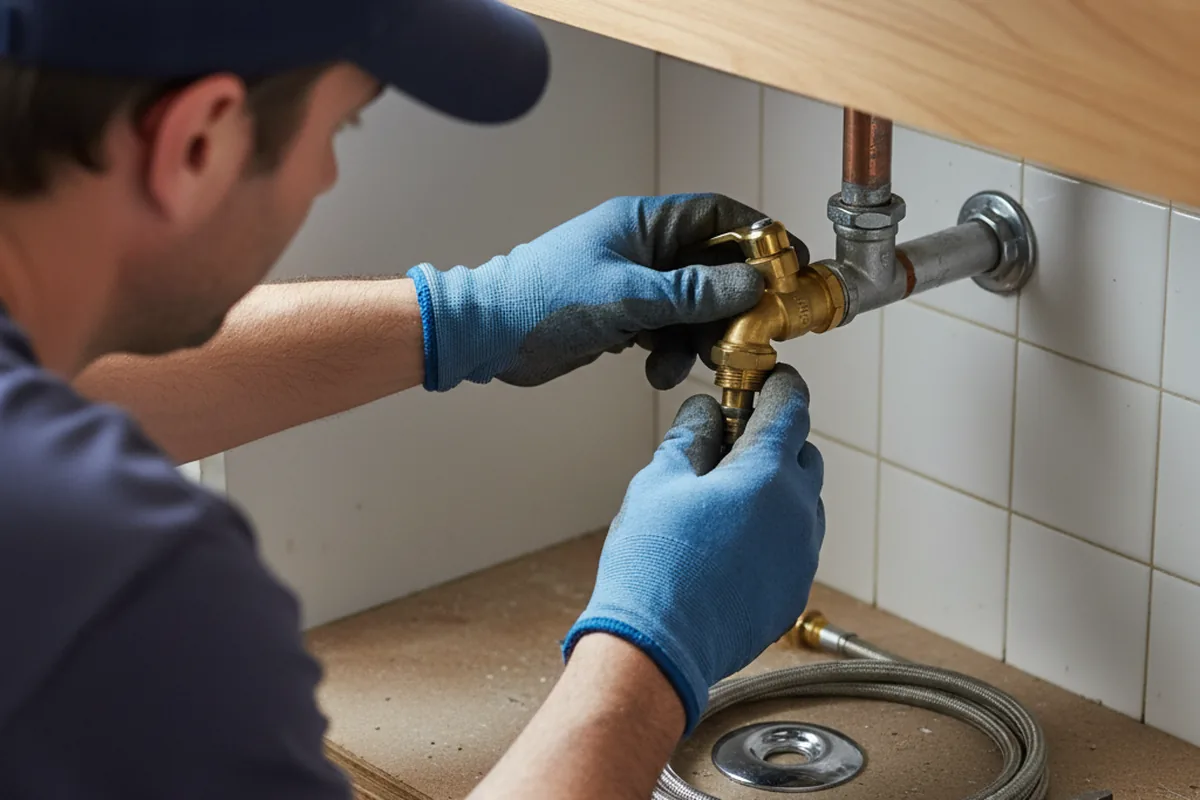 Shutoff valve and fitting work during Emergency Plumbing in Springdale